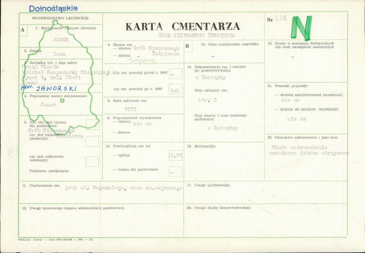 Karta cmentarza, skan nr 1