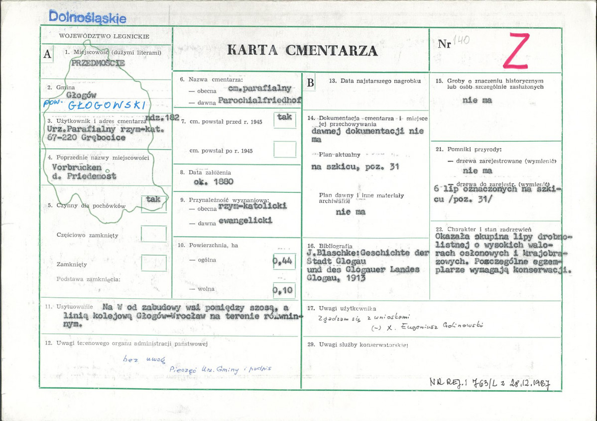 Karta cmentarza, skan nr 1
