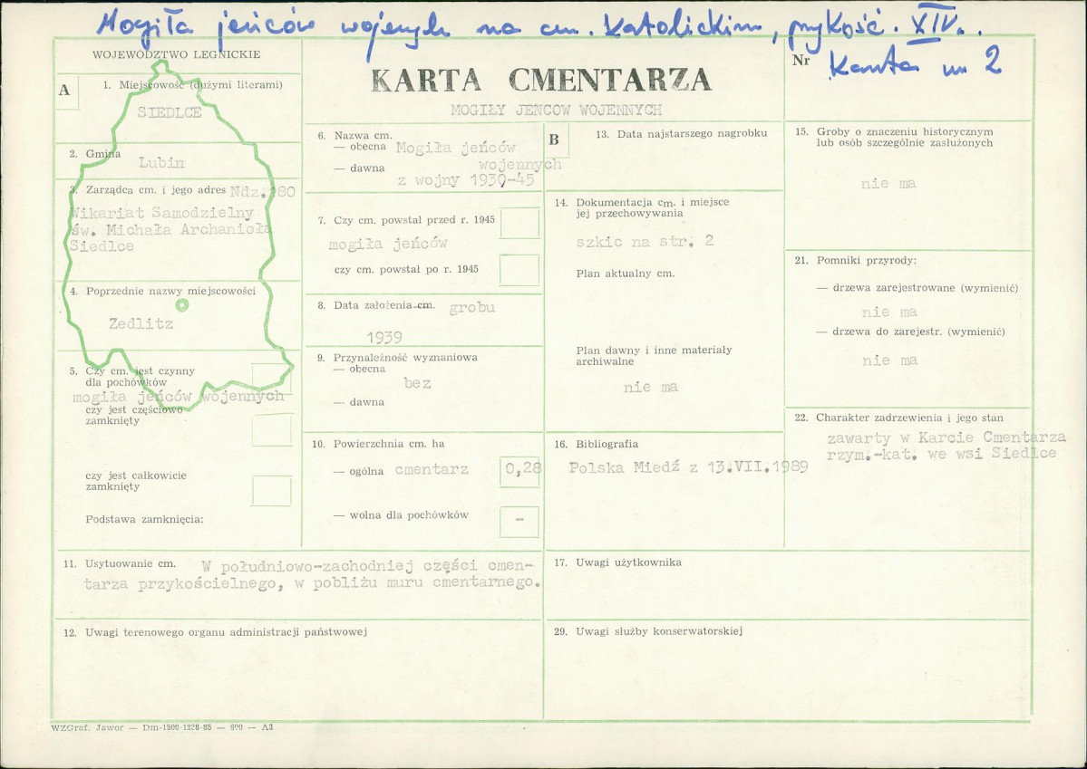 Karta cmentarza, skan nr 1