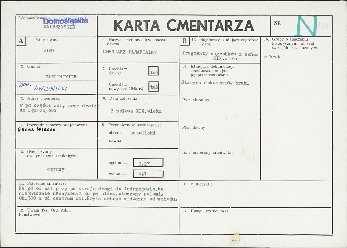 Karta cmentarza, skan nr 1