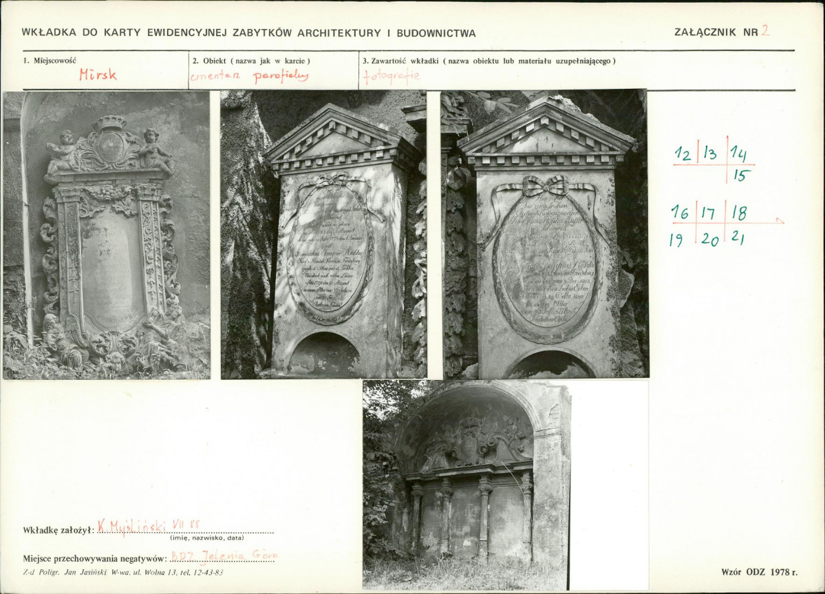 Karta cmentarza, skan nr 9