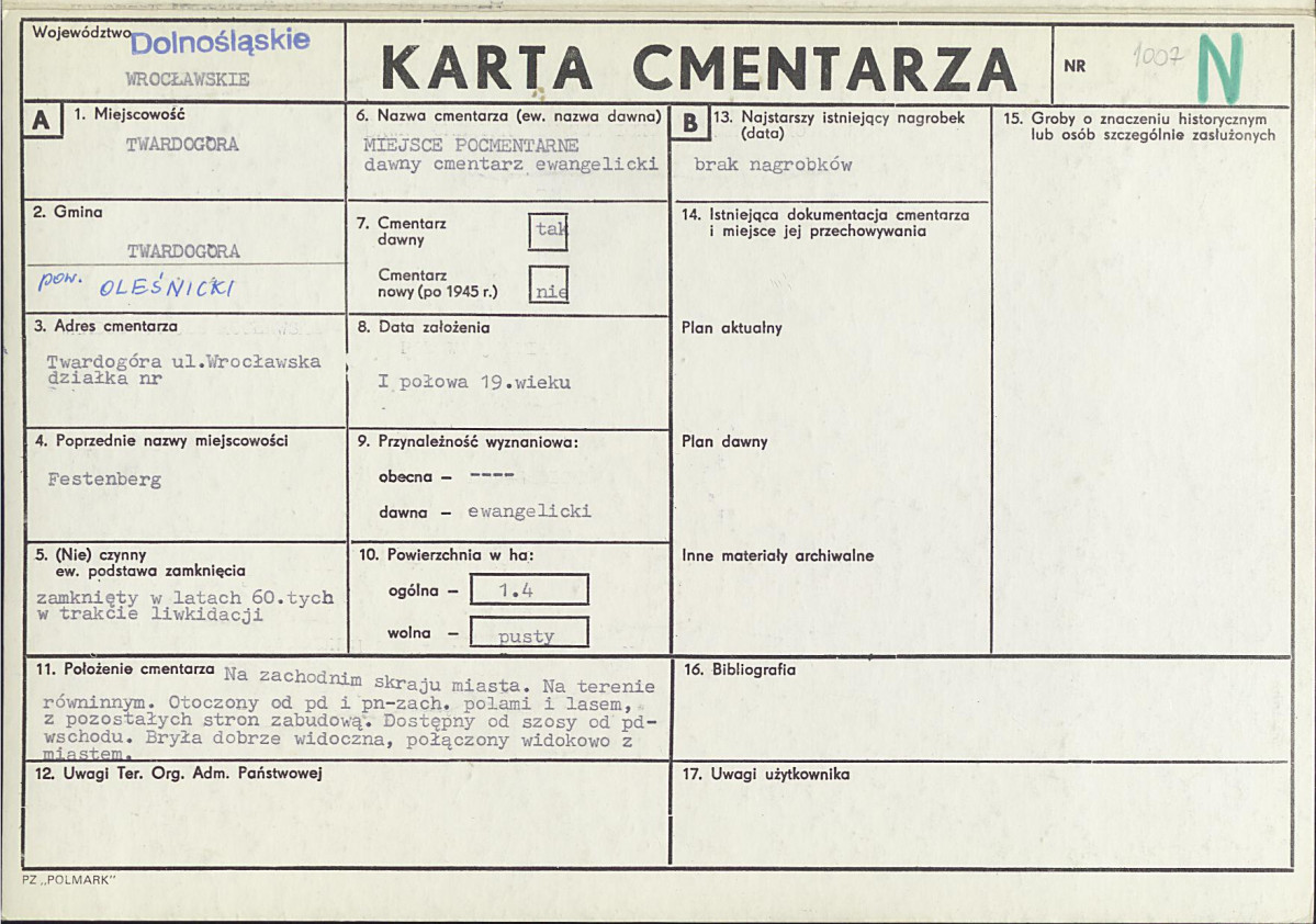 Karta cmentarza, skan nr 1