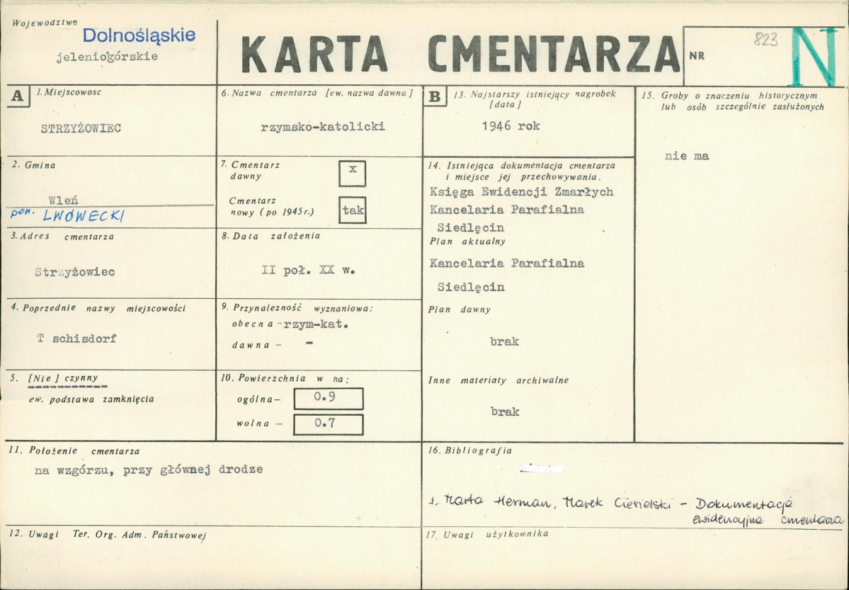 Karta cmentarza, skan nr 1