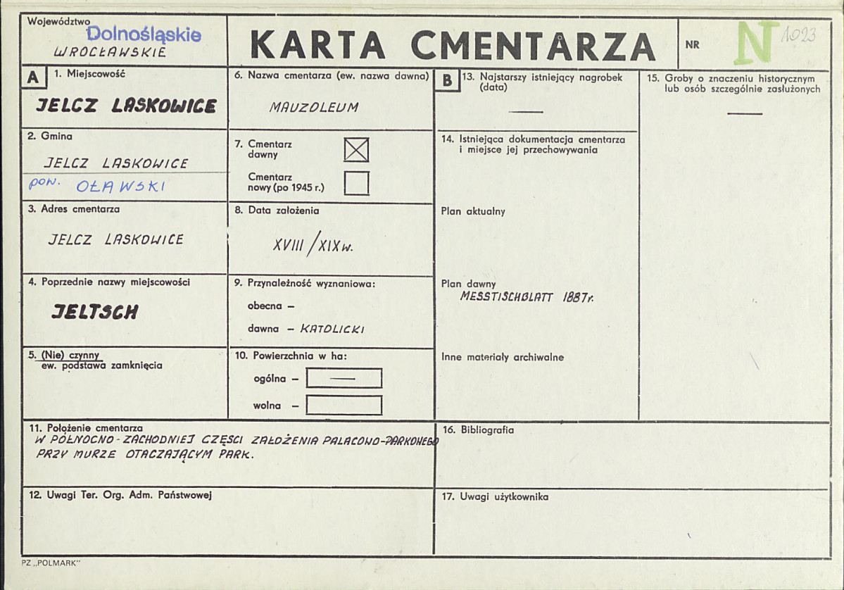 Karta cmentarza, skan nr 1