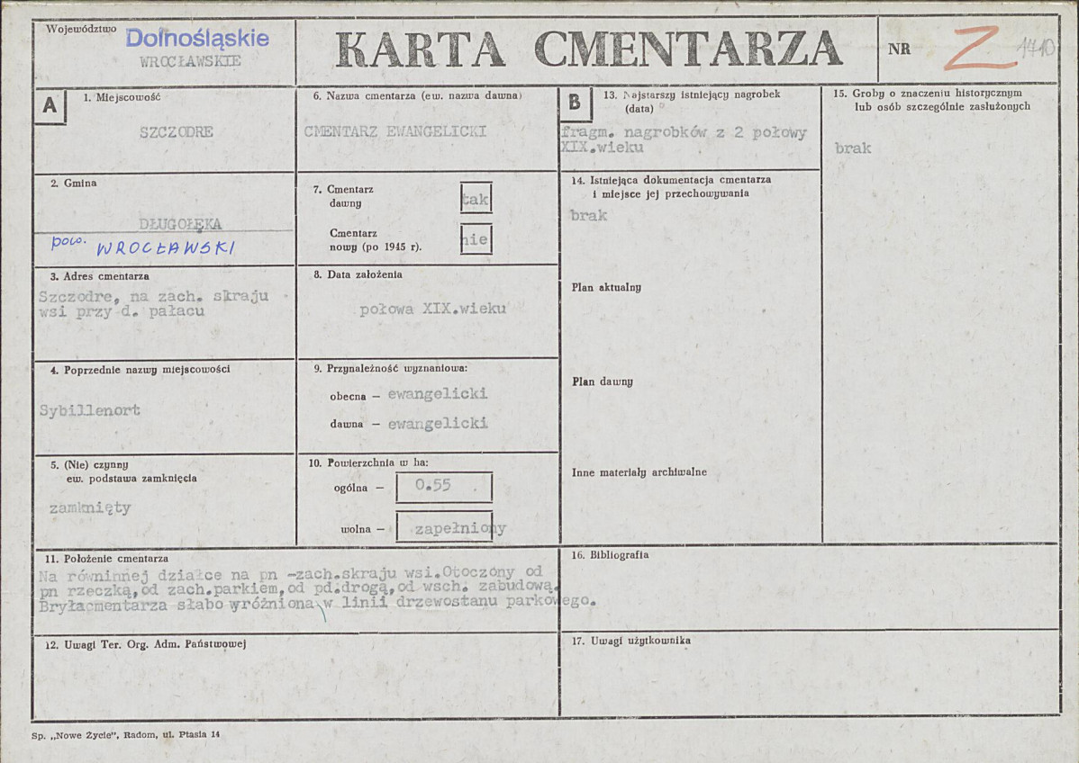 Karta cmentarza, skan nr 1