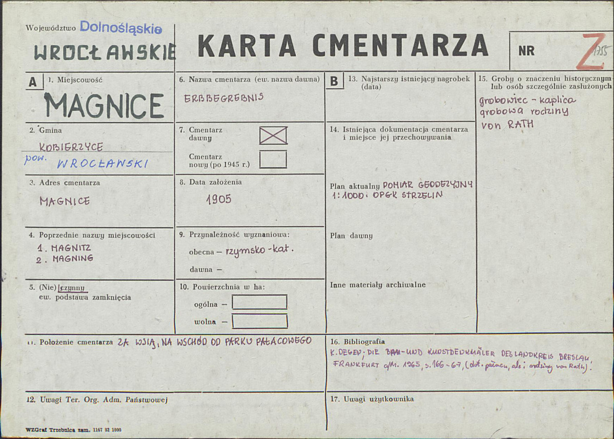 Karta cmentarza, skan nr 1