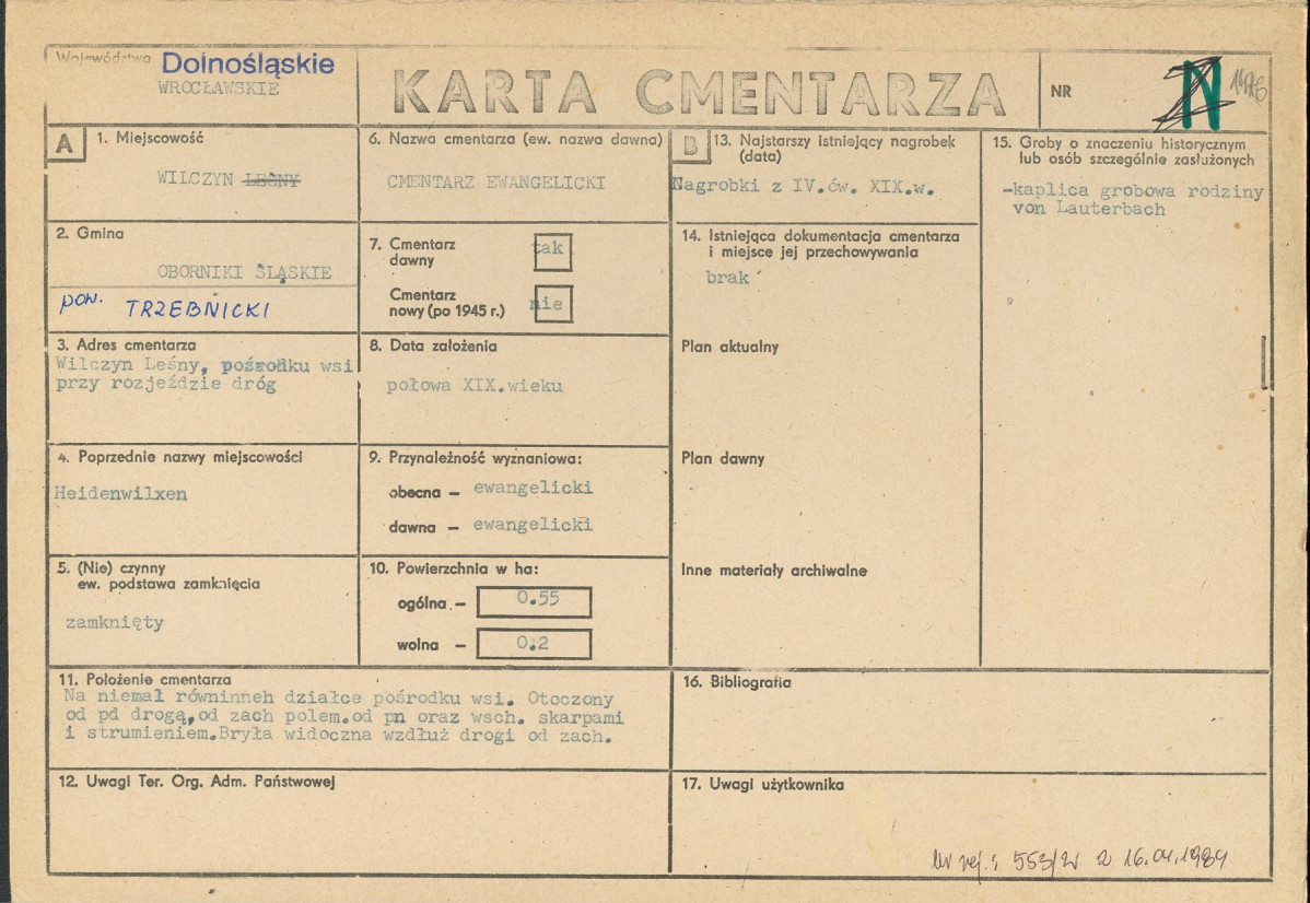 Karta cmentarza, skan nr 1