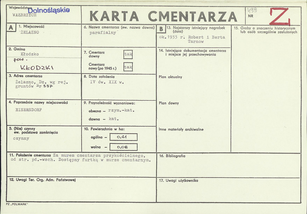 Karta cmentarza, skan nr 1