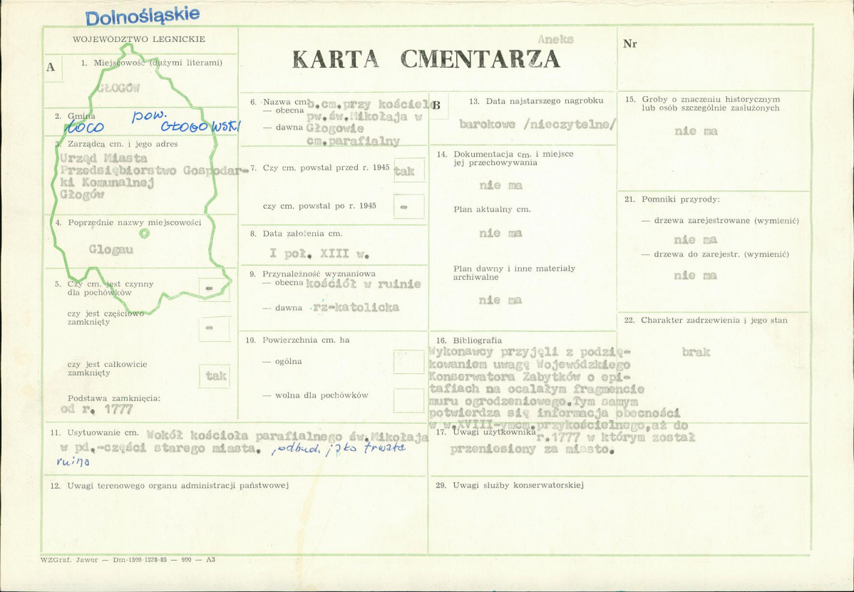Karta cmentarza, skan nr 4