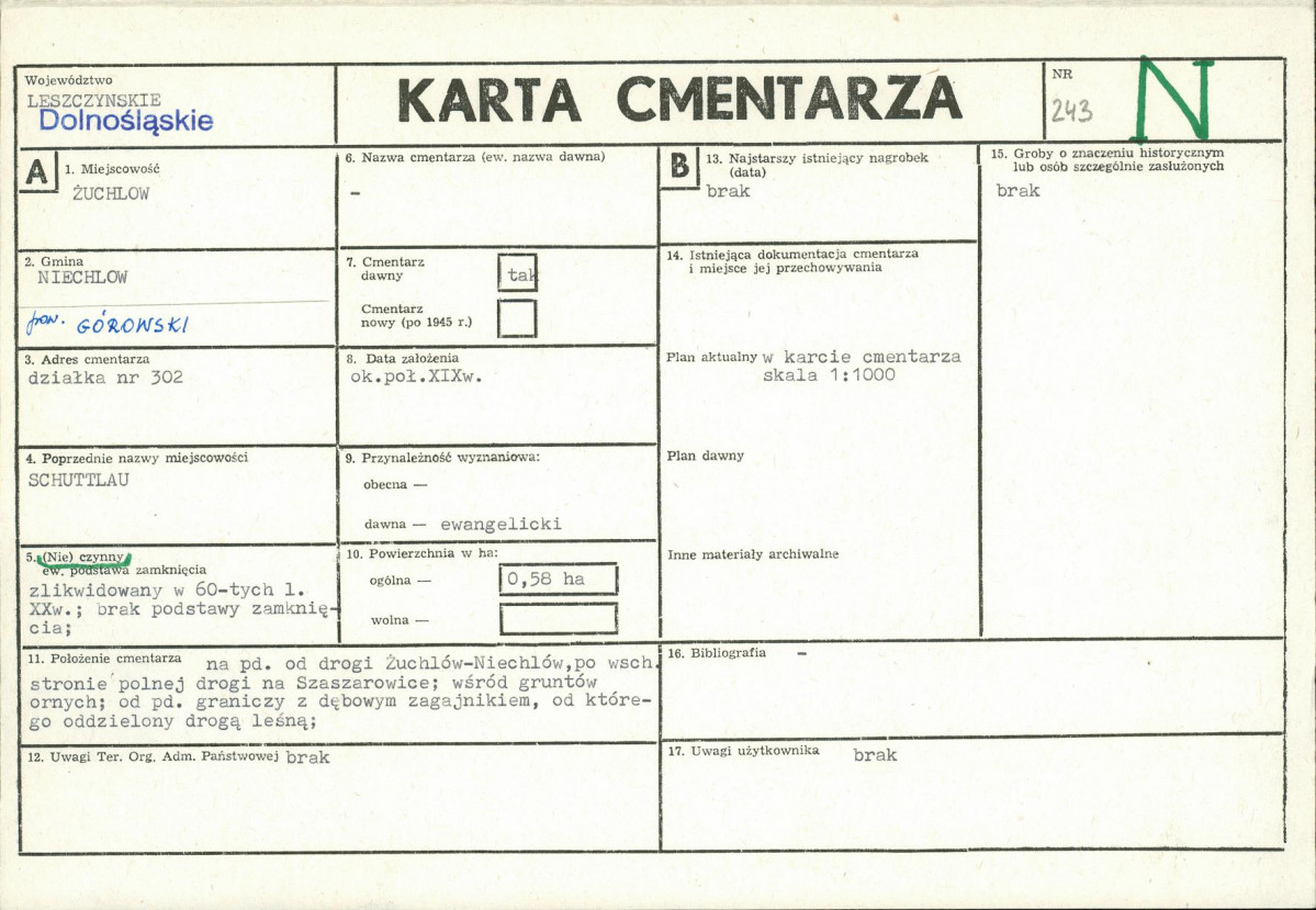 Karta cmentarza, skan nr 1