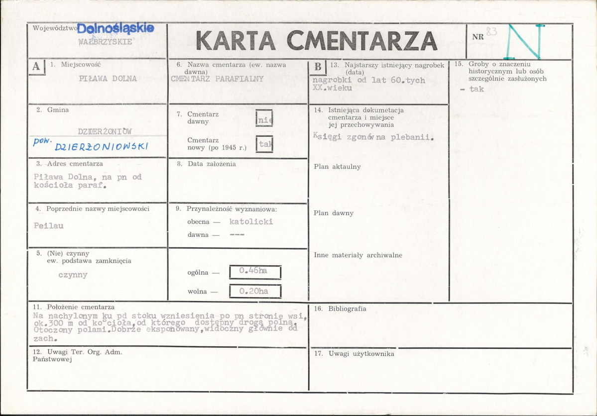 Karta cmentarza, skan nr 1