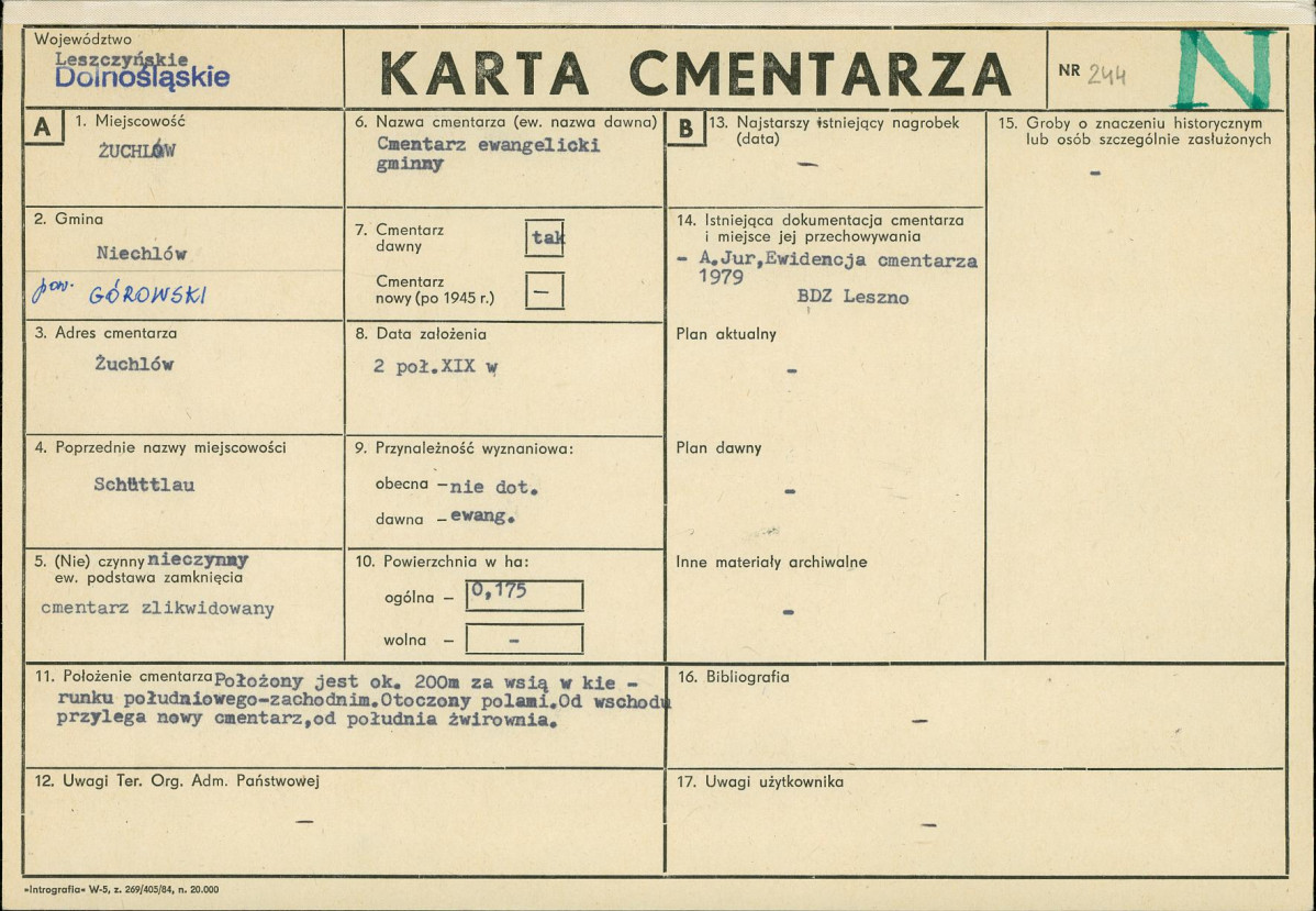 Karta cmentarza, skan nr 1
