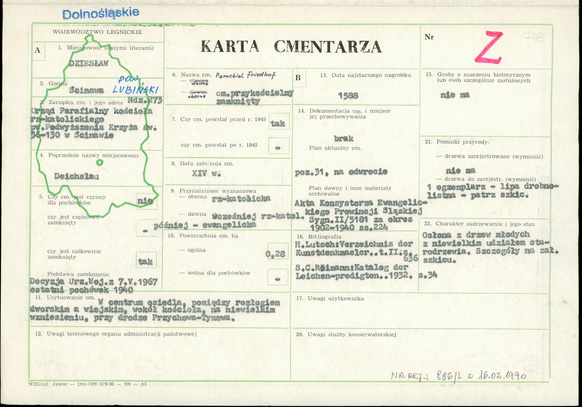 Karta cmentarza, skan nr 1