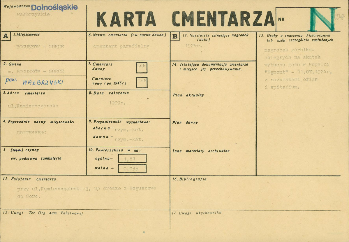 Karta cmentarza, skan nr 1