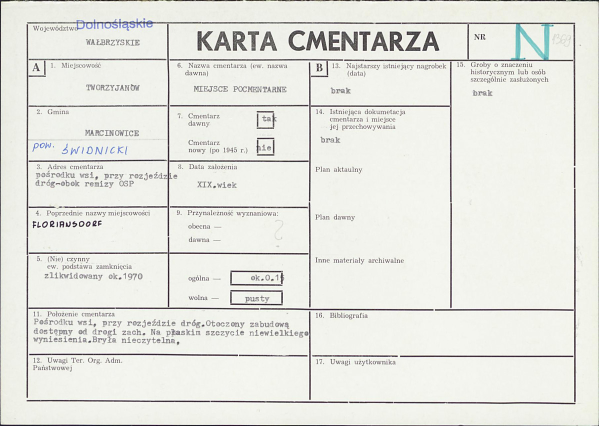 Karta cmentarza, skan nr 1