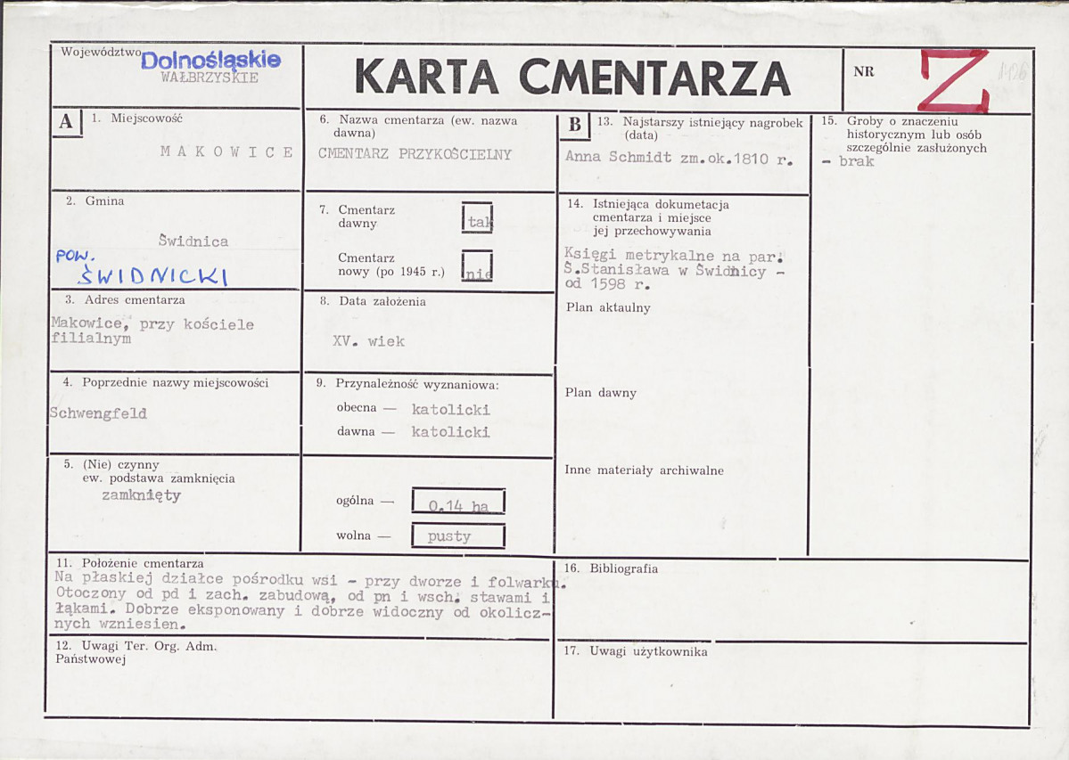 Karta cmentarza, skan nr 1