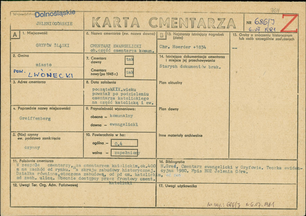 Karta cmentarza, skan nr 1