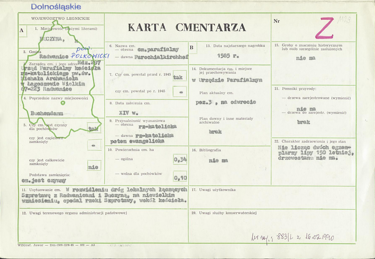 Karta cmentarza, skan nr 1