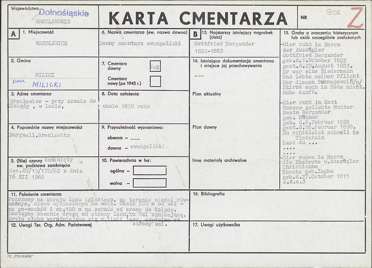 Karta cmentarza, skan nr 1