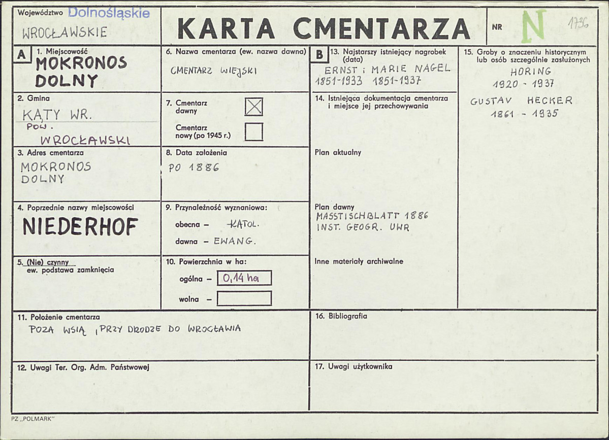 Karta cmentarza, skan nr 1