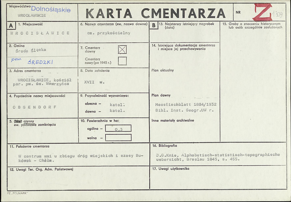 Karta cmentarza, skan nr 1