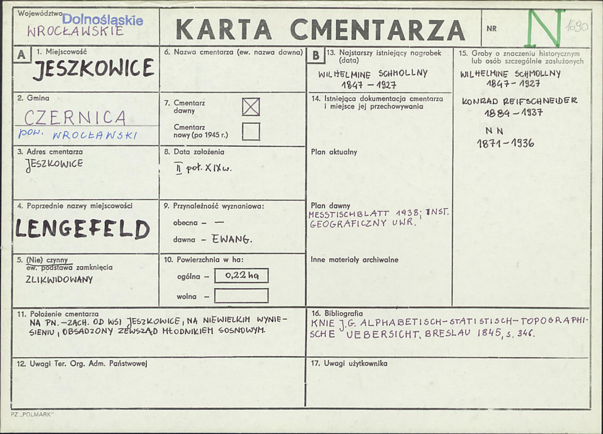 Karta cmentarza, skan nr 1
