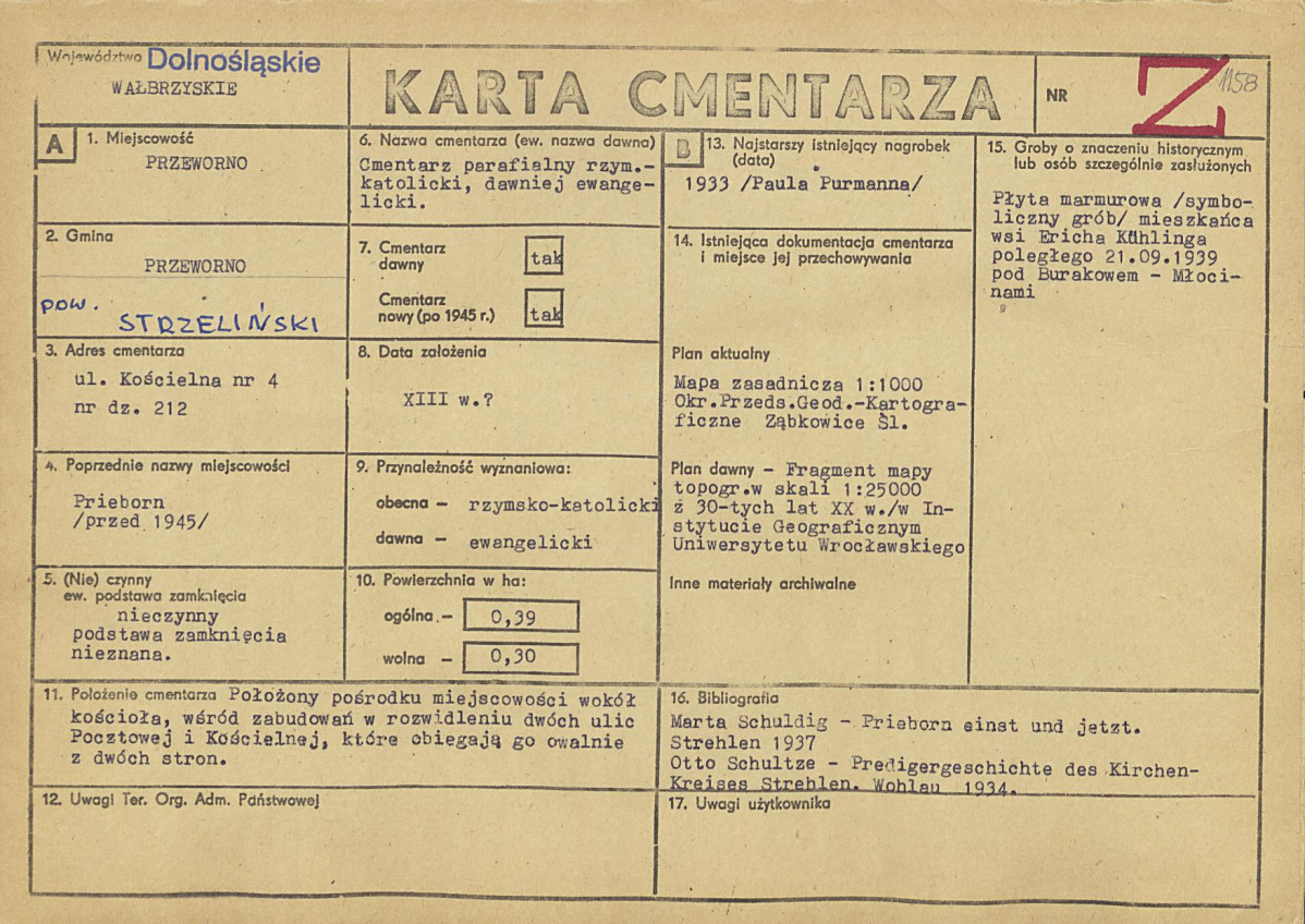 Karta cmentarza, skan nr 1