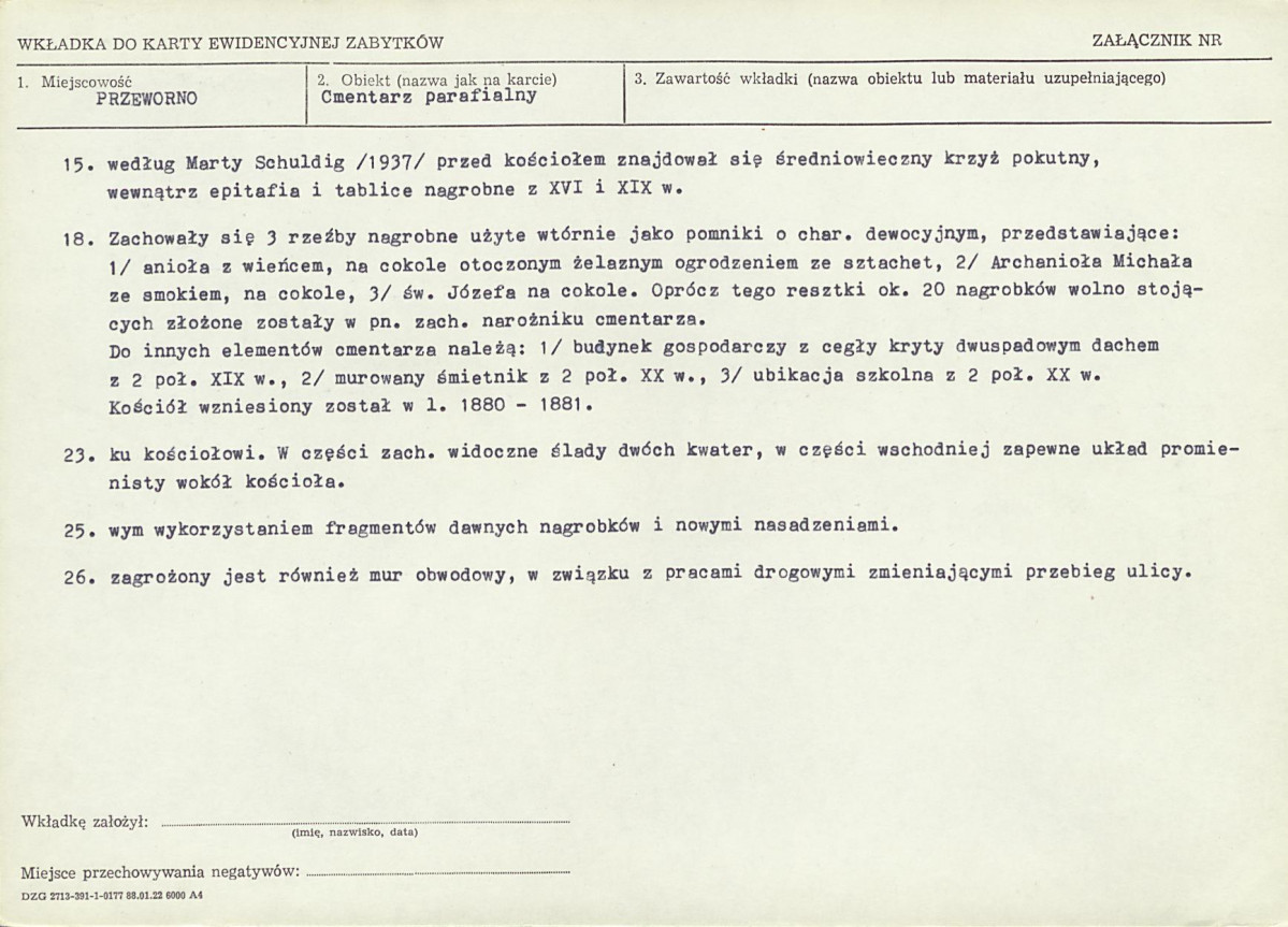 Karta cmentarza, skan nr 7