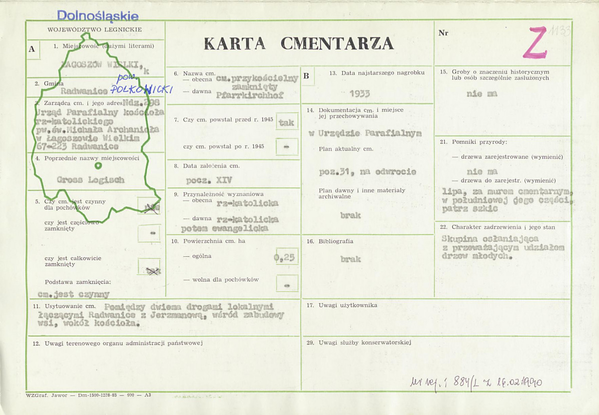 Karta cmentarza, skan nr 1
