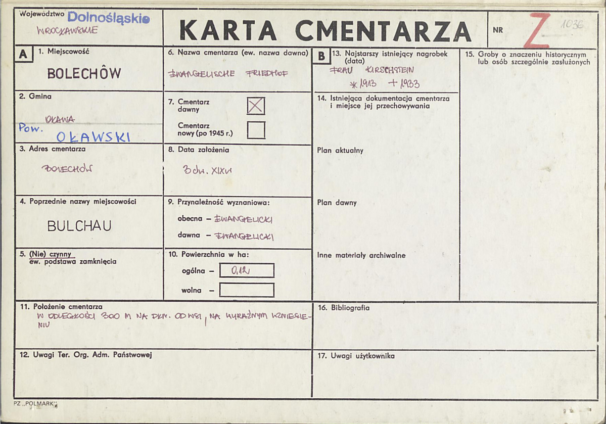 Karta cmentarza, skan nr 1