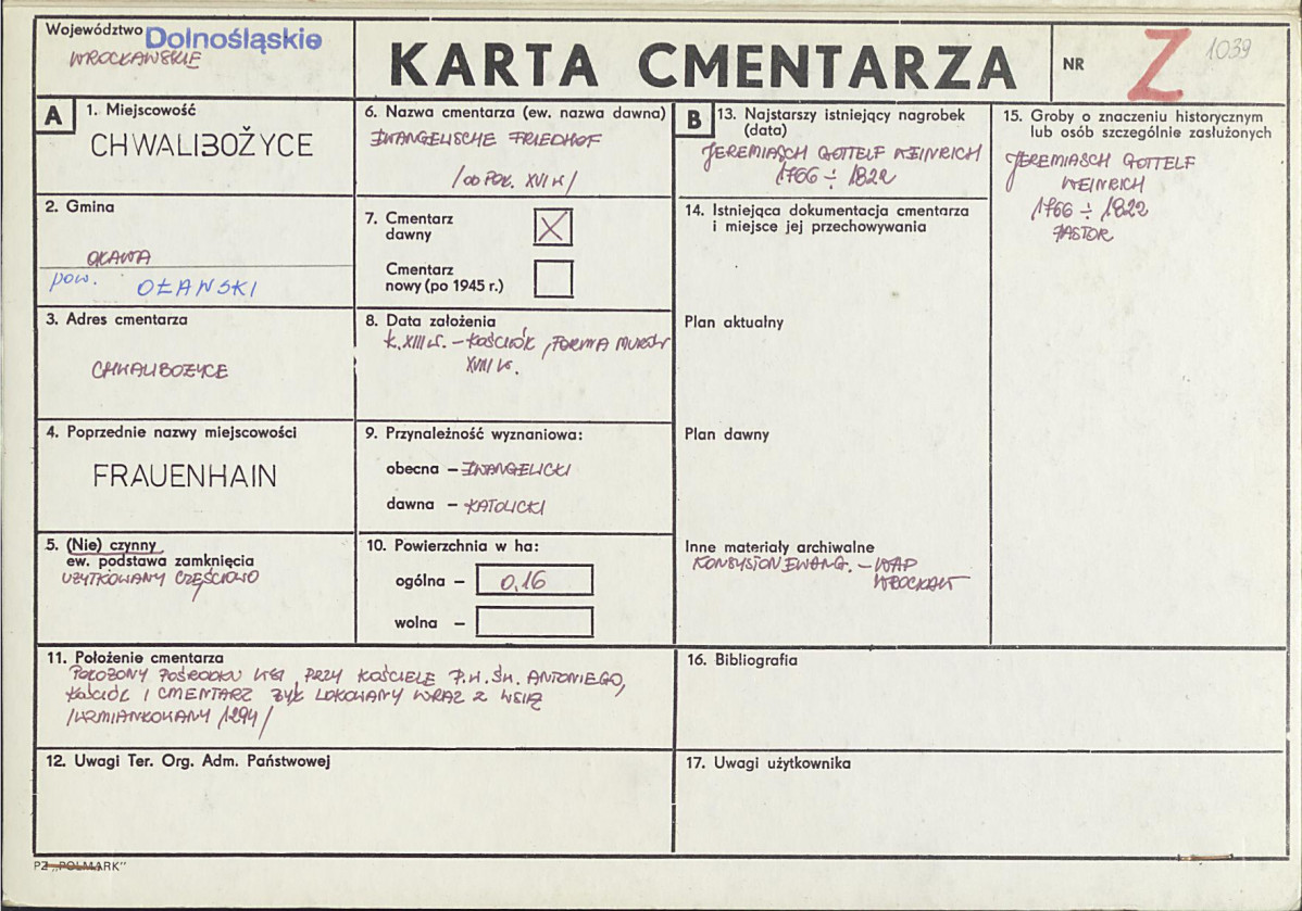 Karta cmentarza, skan nr 1
