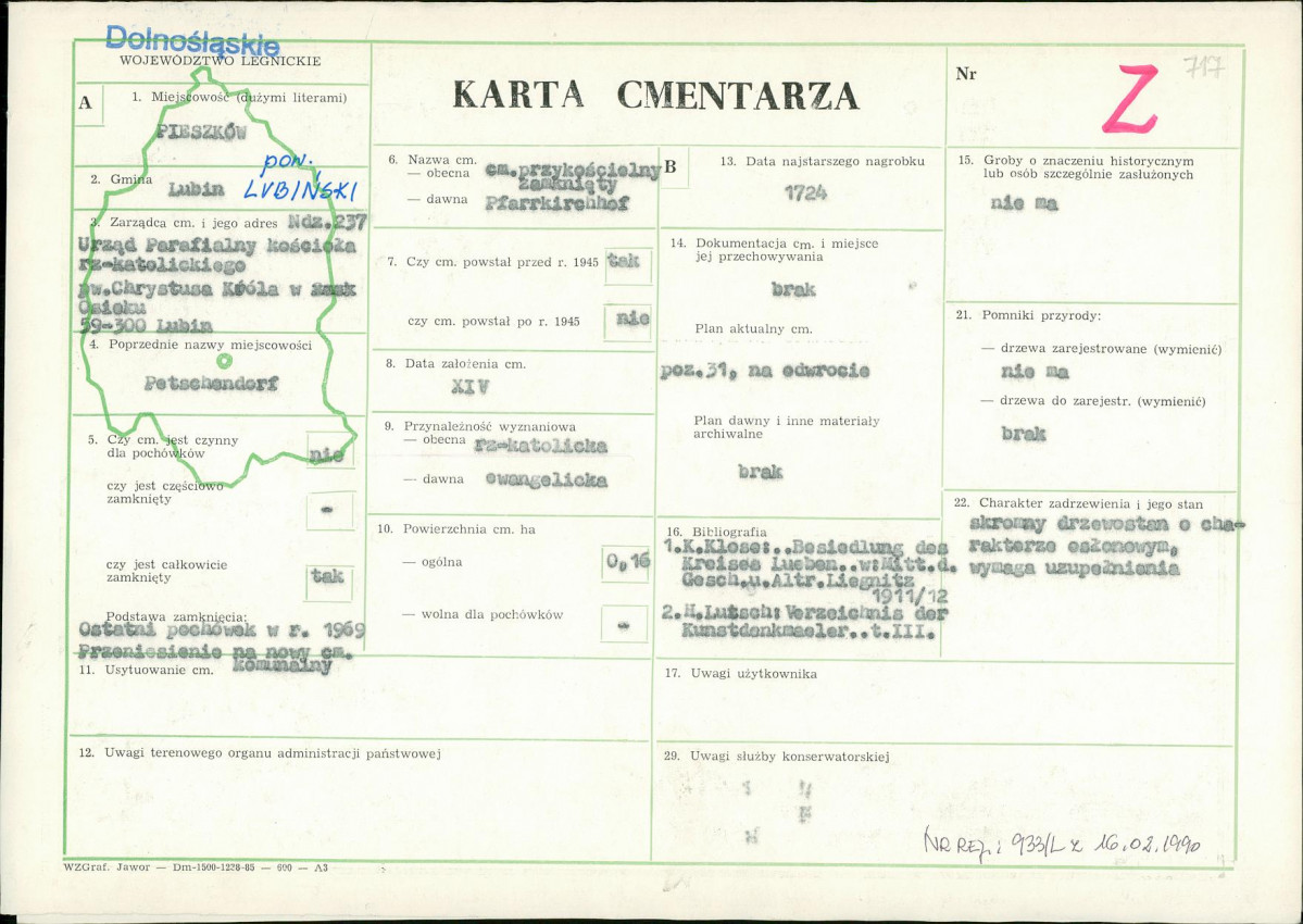 Karta cmentarza, skan nr 1