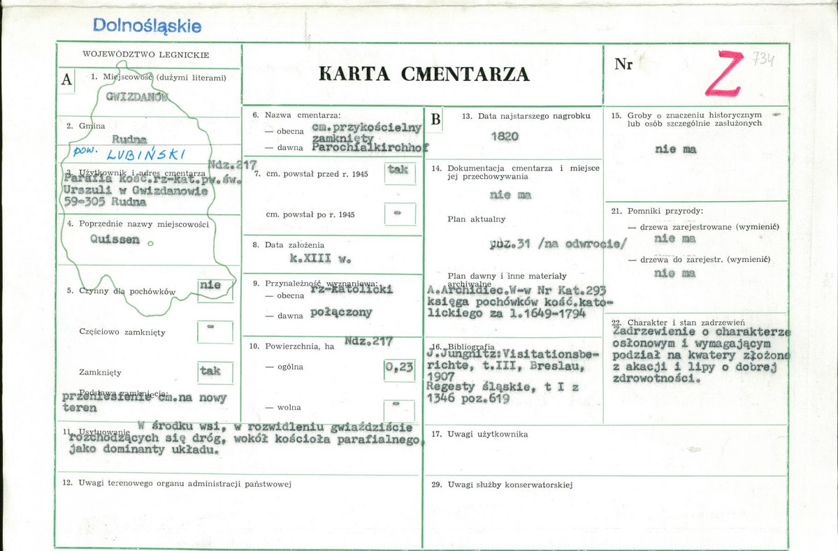 Karta cmentarza, skan nr 1