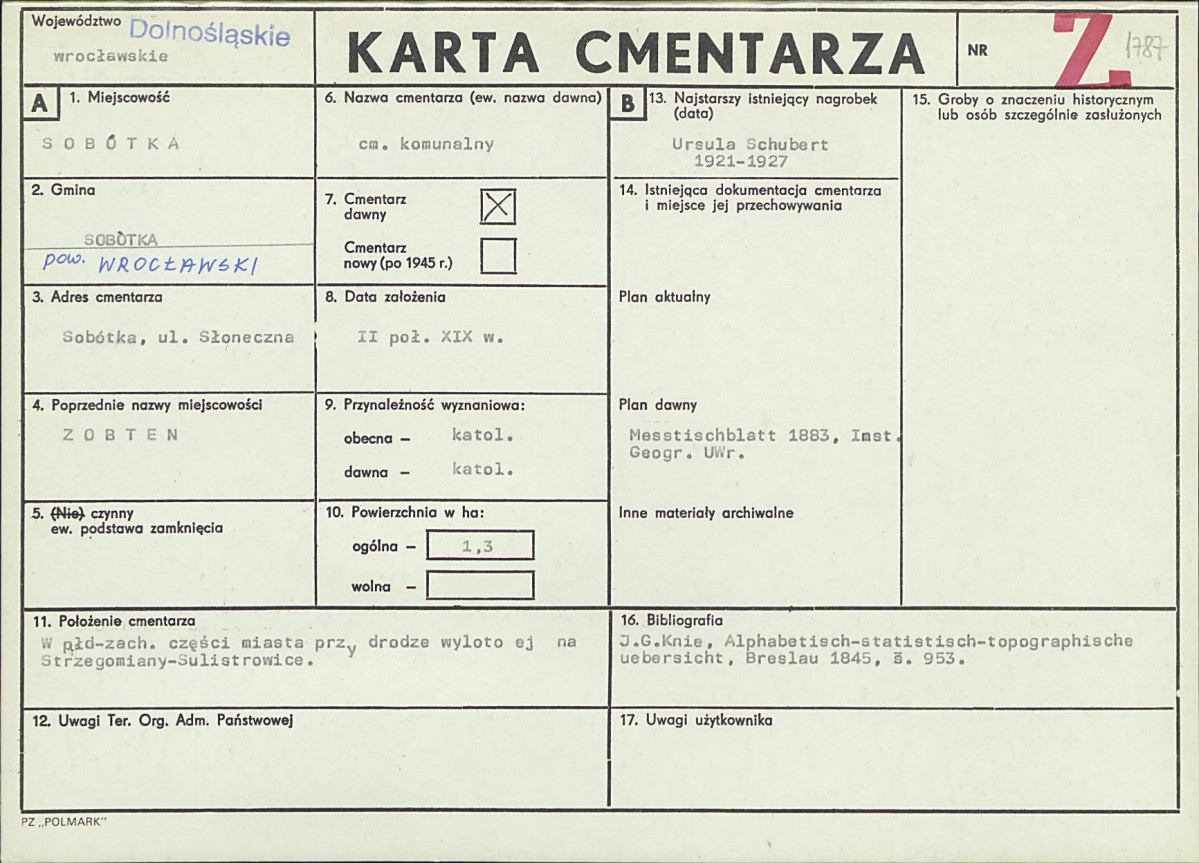 Karta cmentarza, skan nr 1