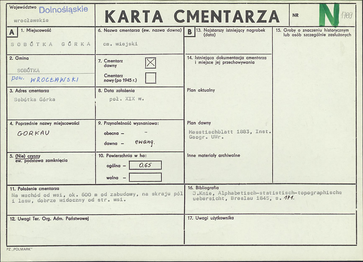 Karta cmentarza, skan nr 1