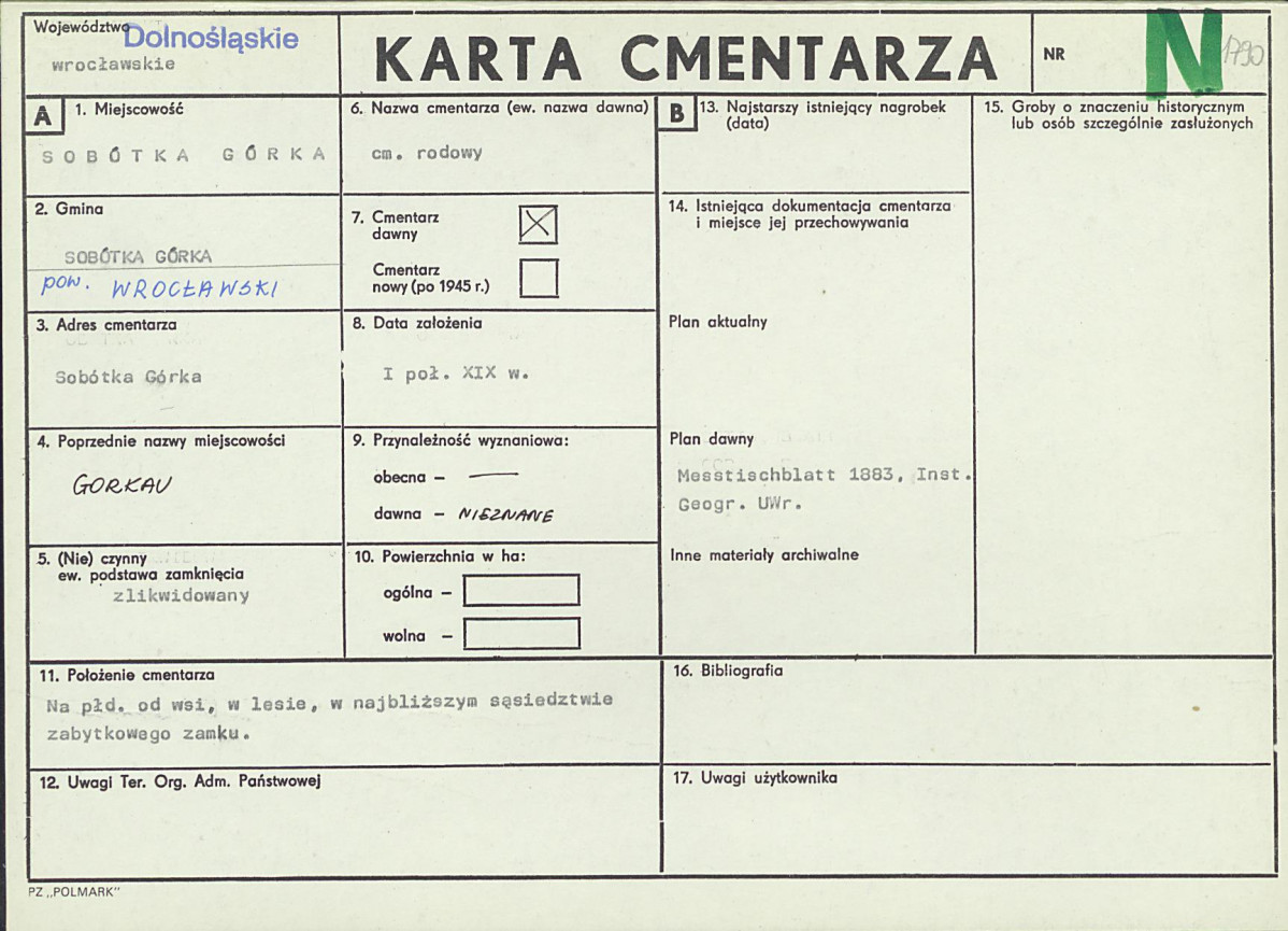 Karta cmentarza, skan nr 1