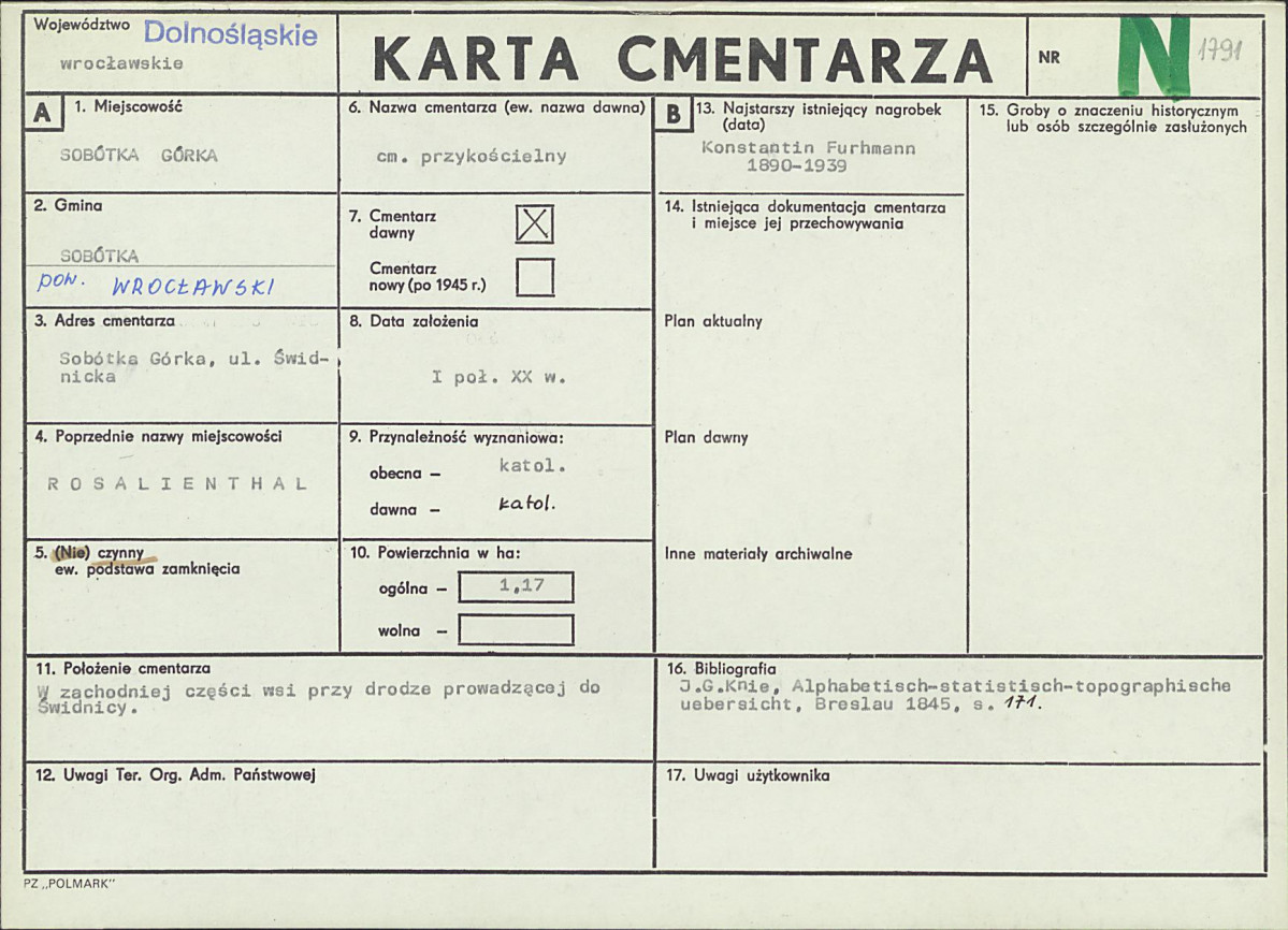 Karta cmentarza, skan nr 1