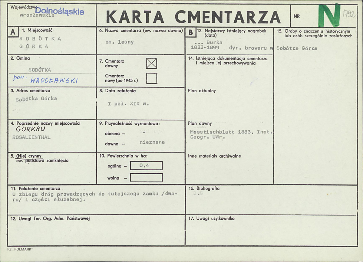 Karta cmentarza, skan nr 1