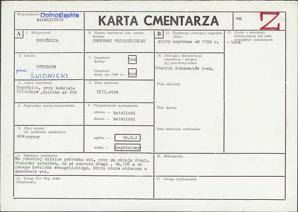 Karta cmentarza, skan nr 1