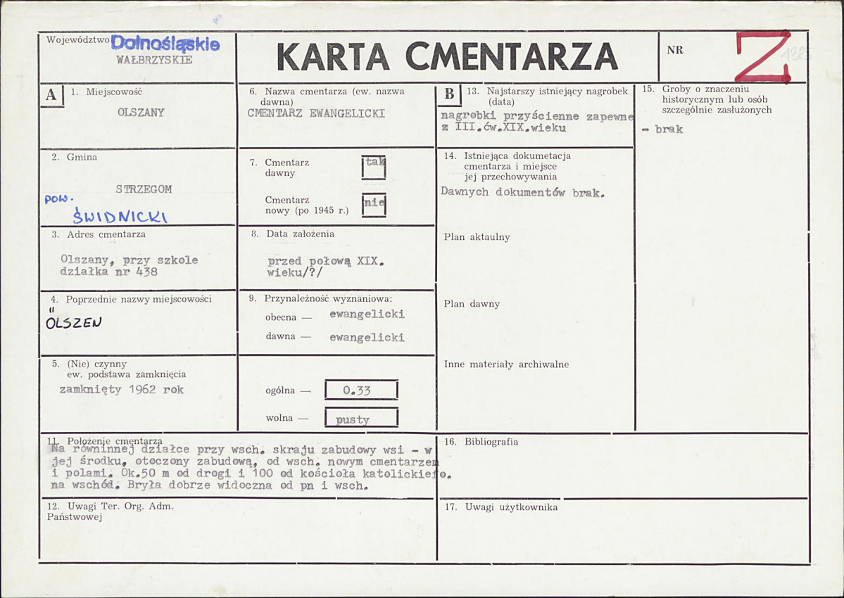 Karta cmentarza, skan nr 1