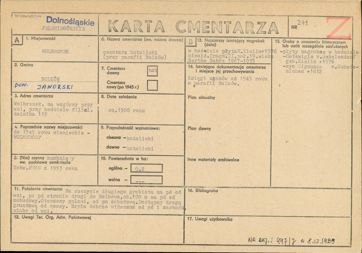 Karta cmentarza, skan nr 1