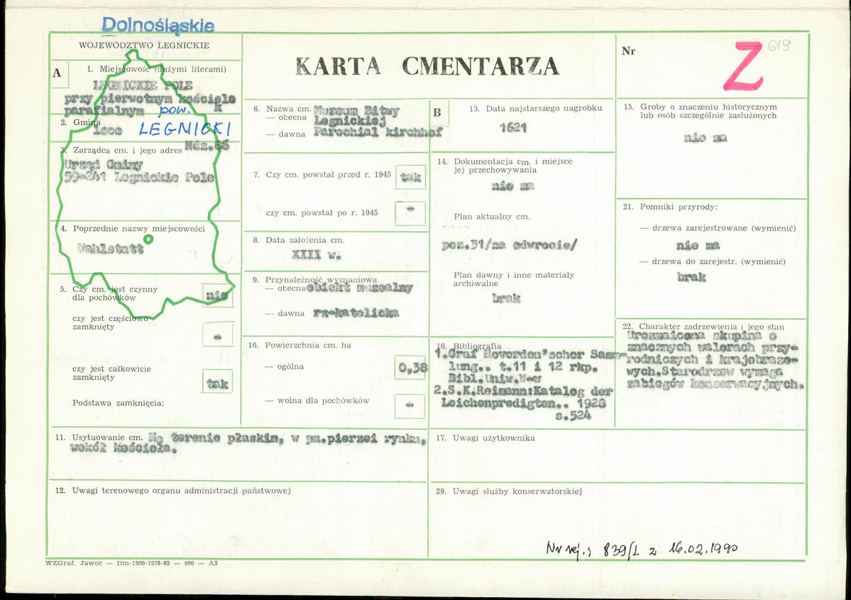 Karta cmentarza, skan nr 1