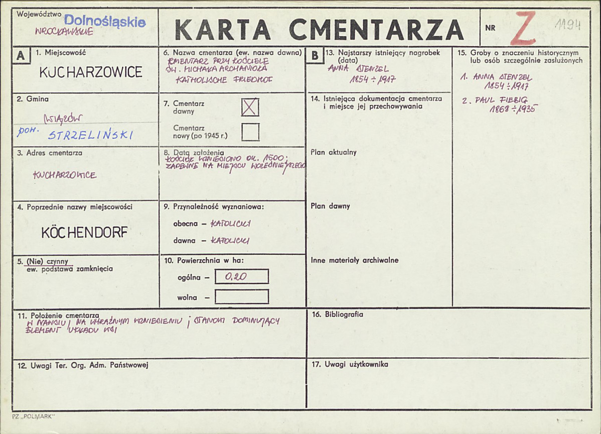 Karta cmentarza, skan nr 1