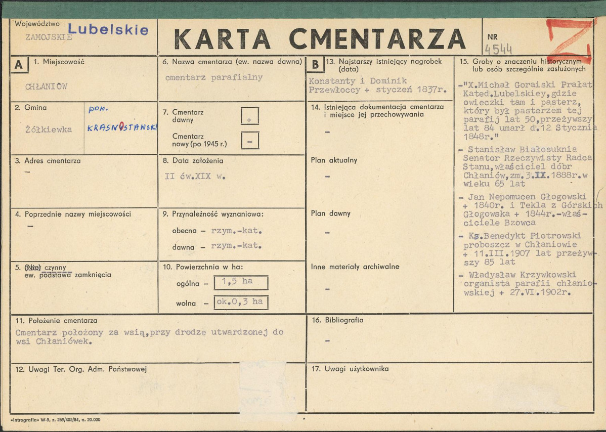 Karta cmentarza, skan nr 1