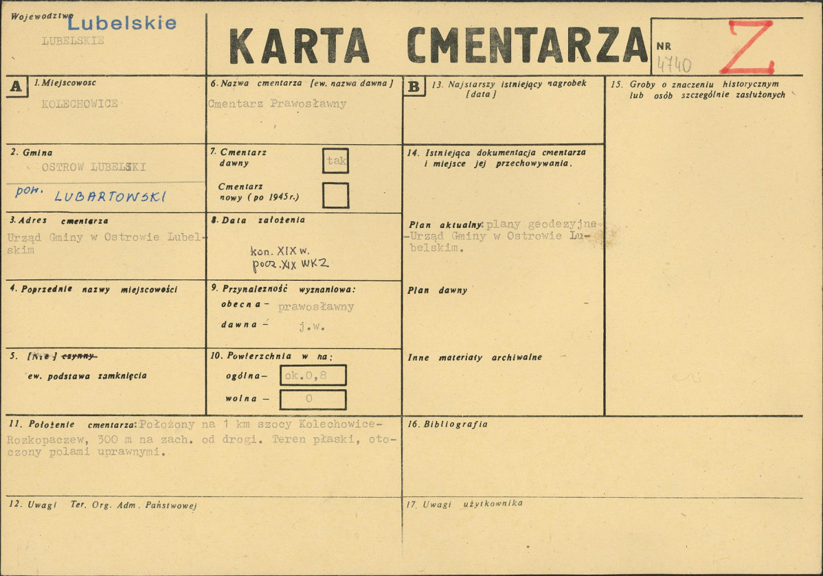 Karta cmentarza, skan nr 1