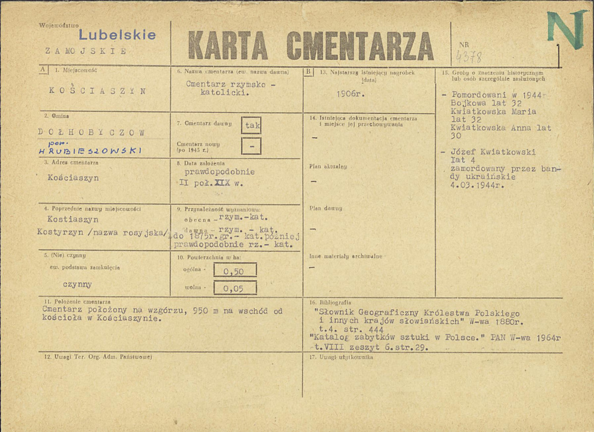 Karta cmentarza, skan nr 1