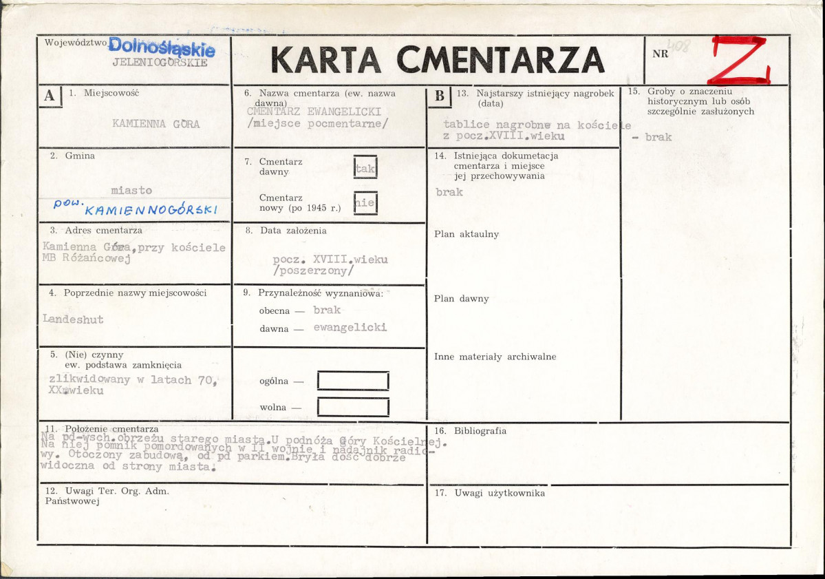 Karta cmentarza, skan nr 1