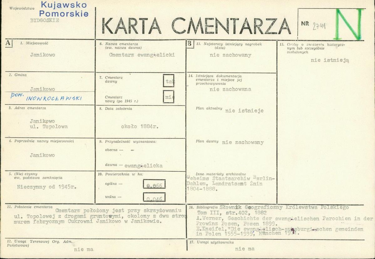 Karta cmentarza, skan nr 1