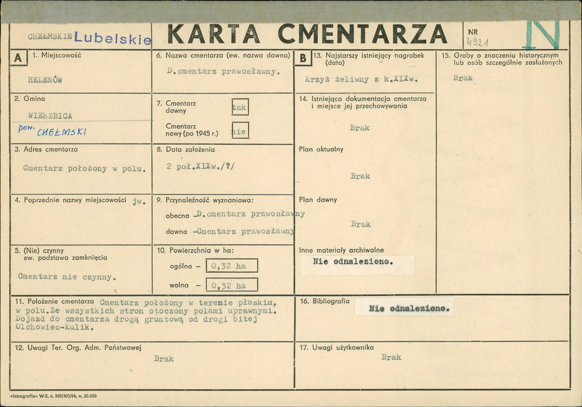 Karta cmentarza, skan nr 1