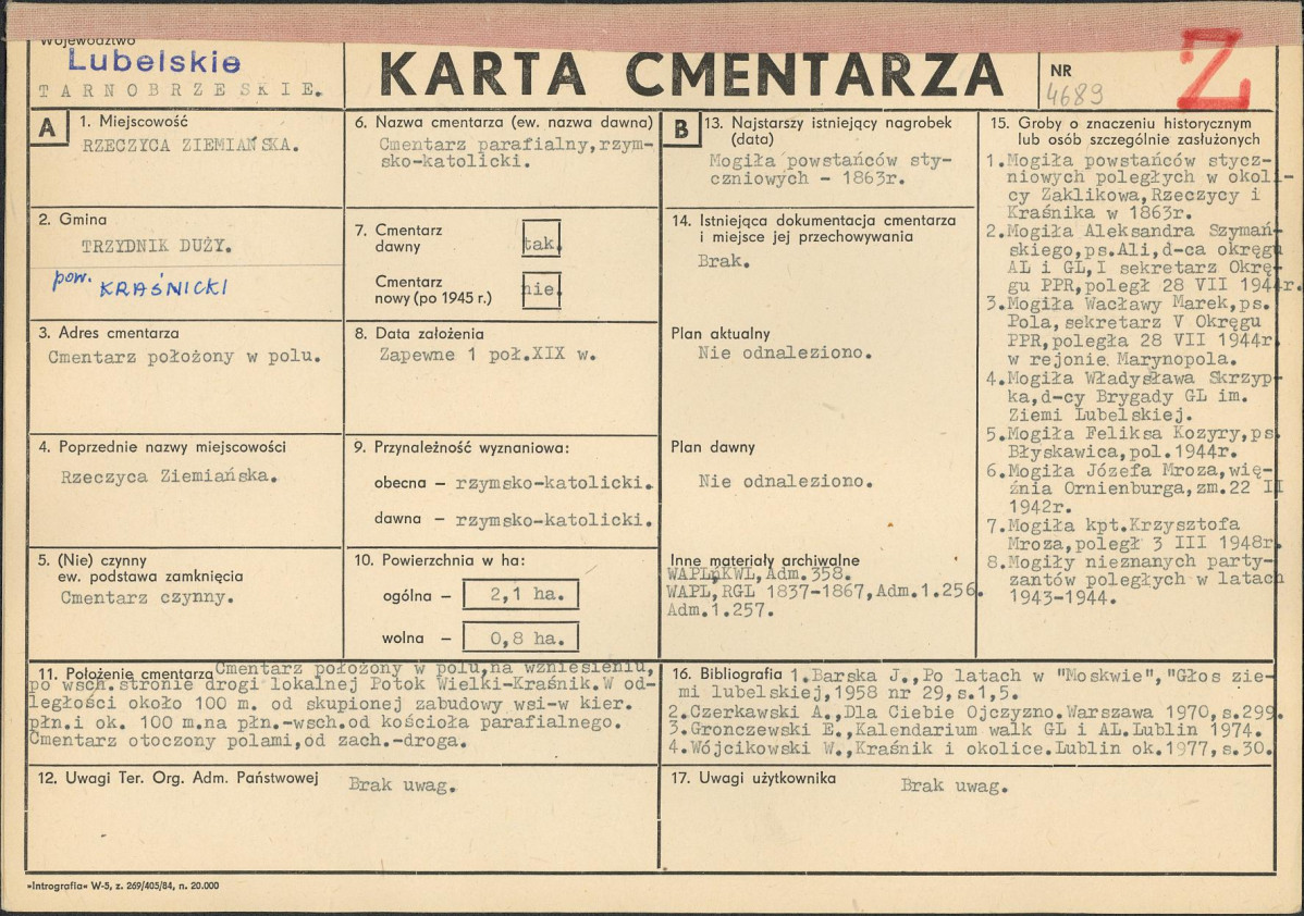 Karta cmentarza, skan nr 1